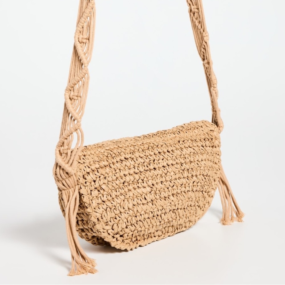 8 Other Reasons Raffia Crossbody Bag in Natural. Brand new! - Picture 3 of 11